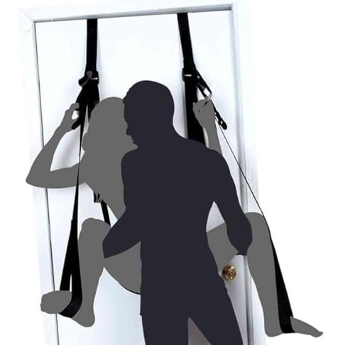 Over The Door Swing Sex 300lbs Sex Slingshot Swing for Adults Doorway Frequent Flyer Door Swing for Adult Frame Couples Bedroom Sexy Accessories BDSM Sex Furniture Toys Sweatshirt
