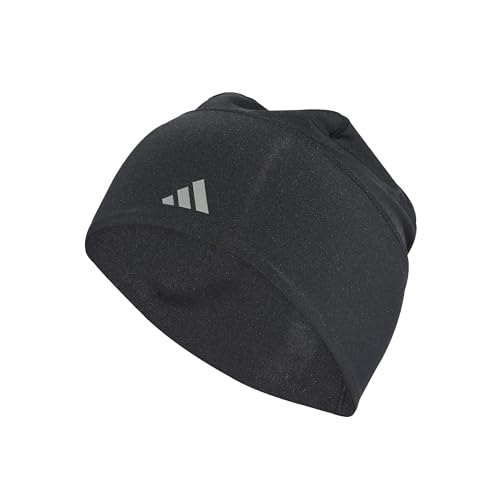 adidas Unisex Climacool Beanie Fitted, Black/Reflective Silver, L