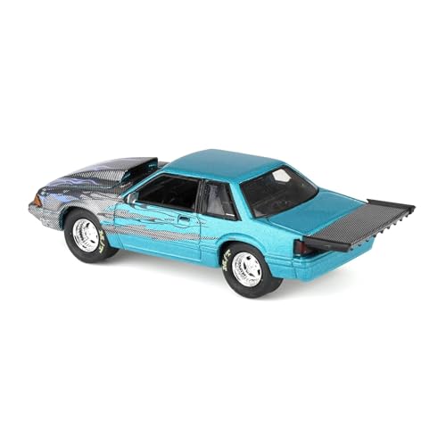 OBT 1/64 1990 Ford Mustang Fox Body Drag Car miniatura 4
