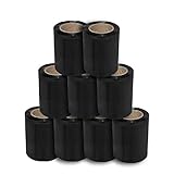 Material:PE Mini Stretchfolie Wickelfolie Packfolie 10cm x 125m  0.3KG  9er Pack  Schwarz