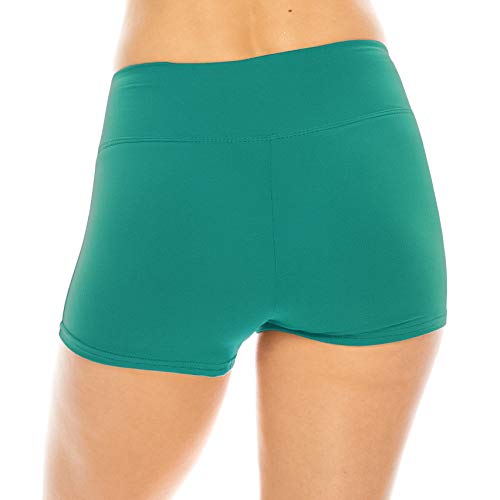 Image of ALWAYS Faux Leather Shorts - High Waist Active Stretch Yoga Short Pants for Women