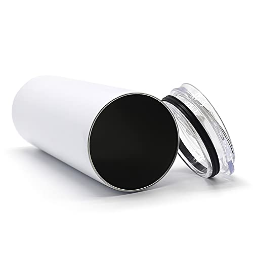 Sublimatie Tumblers 20oz Skinny, ONEVER roestvrij staal dubbele wand geïsoleerde fles, 600ml sublimatie rechte Tumbler… - Image 7