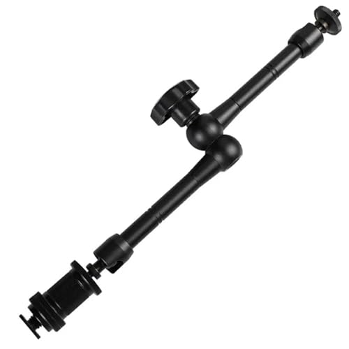 Image of 11-Inch Articulating Magic Arm with Adjustable Super Clamp - Flexible Friction for DSLR Camera Rig, LCD Monitor, LED Light, and Video Accessories
