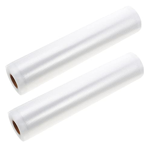 HOLIDYOYO Vacuum Sealer Bags 2 Rolls 11.8x16.5in Freezer Bags Leakproof - for Vacuum Sealers Great for Food Storage Preservation