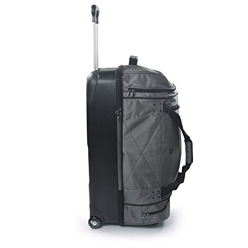 FUL Rolling Duffel Travel Luggage Bag with Wheels, 30 Inches, Black