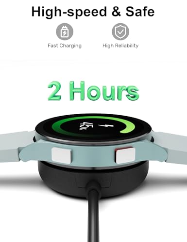 Image of USB C Charger Compatible for Samsung Galaxy Watch 7,6,6 Classic,5 Pro,5,4,4 Classic,3,Active 2,1 USB C Wireless Charging Dock Replacement for Galaxy Smartwatch Charging Cable