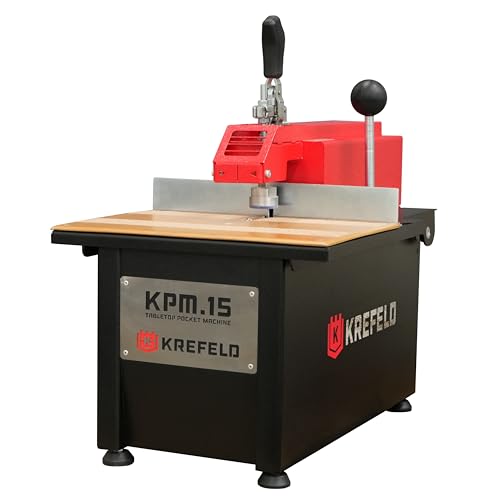 Krefeld Tabletop Pocket Hole Machine KPM.15 110V Woodworking Joinery Machine - 2 Years Warranty US Tech Support