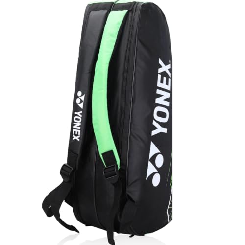 Image of YONEX ACE2 Badminton Racquet Kit Bag | Durable Sports Racket Bag with Spacious Compartments | Lightweight & Comfortable Carry (Jet Black /Lime Punch)