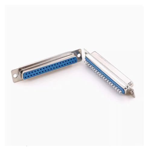 Prise DB D-SUB 37PIN connecteur femelle bleu soudé pour liaison RS232