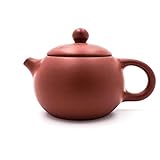TEZEN Yixing Teekanne mit 180 ml | Chinesische Teekanne aus hochwertigem Yixing Ton | Zhu sha Teekanne (Rot)
