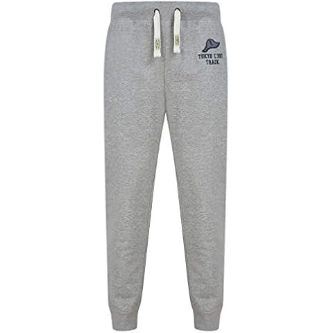 Tokyo Laundry Men's Cuffed Joggers in Light Grey Marl Cover