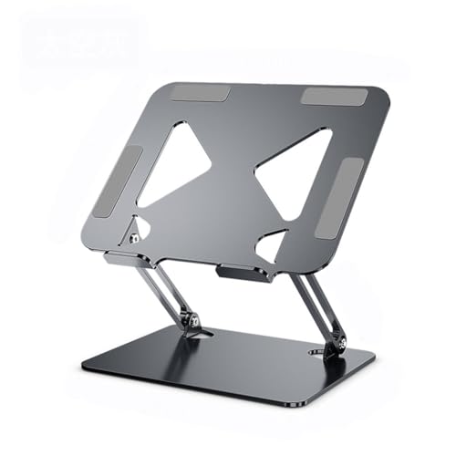 Support d'ordinateur portable pliable gris idéal pour le télétravail nomade