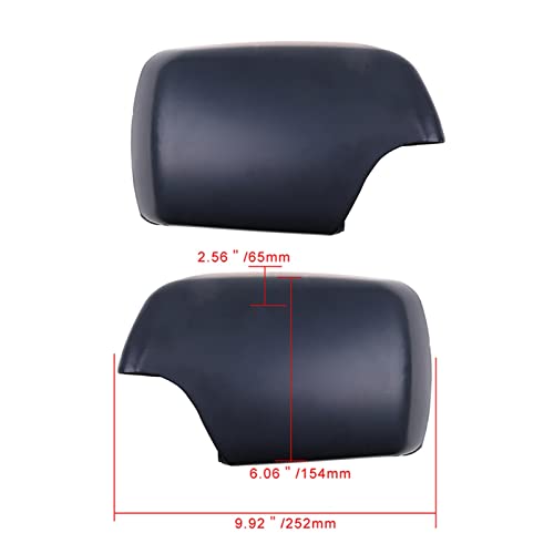 Garniture de coque de rétroviseur premium pour X5 E53 noir mat