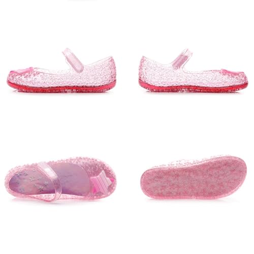 Glitter Jelly Sandals for Little Girls Kids Toddler Closed Toe Dance Party Star Mary Jane Shoes Summer Casual Flats4