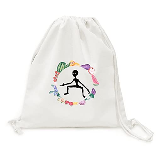 Sac en tissu pliable alien transport fruits légumes cabas réutilisable monstre