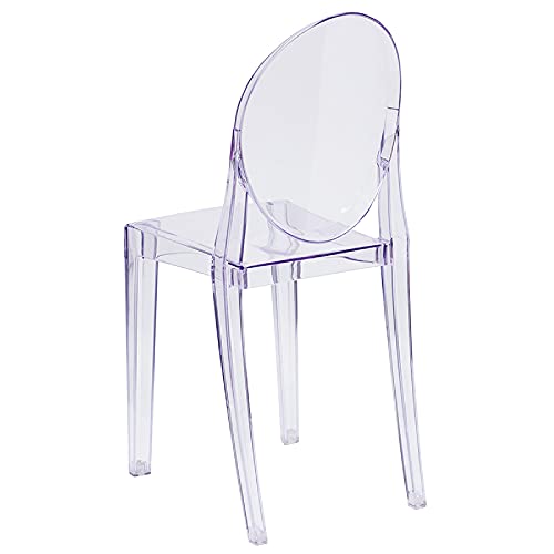 Flash Furniture Murray 4 Pack Ghost Side Chair In Transparent Crystal #TOP6