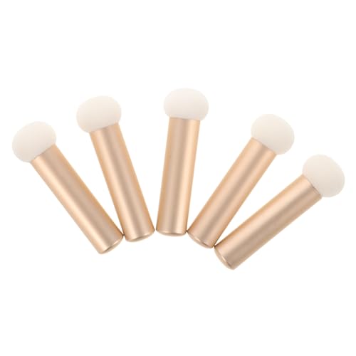 ADOCARN 5個 小まんじゅうコンシーラーブラシ 化粧用ブラシ メイクアップパレット ケア 頬紅 フィットミーコンシーラー 香油 顔 ブラシ供給 アイメイク ルースパウダー アルミニウム