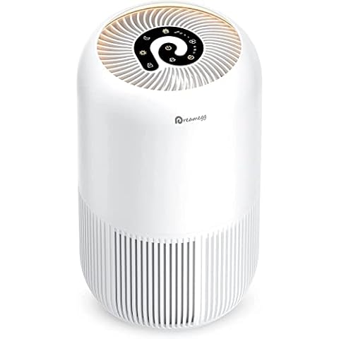 Dreamegg Quiet Air Purifiers for Pets Allergy Dander Odor in Bedroom, True HEPA Pet Air Purifiers with Activated Carbon Filter for Pet Smell, Room Air Cleaners Removes 99.97% Pollen Smoke Dust Mold Cover