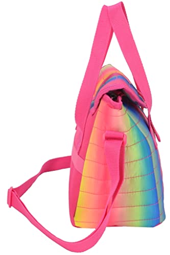 Kit Mochila Escolar Rodinhas Feminina Menina Juvenil Infantil Colorida Chaveiro Lancheira Térmica Im