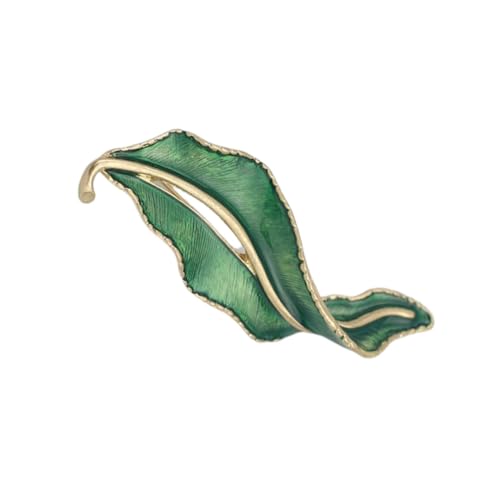 Brooche feuille vintage pour fixer un décolleté ou ajuster une veste trop grande