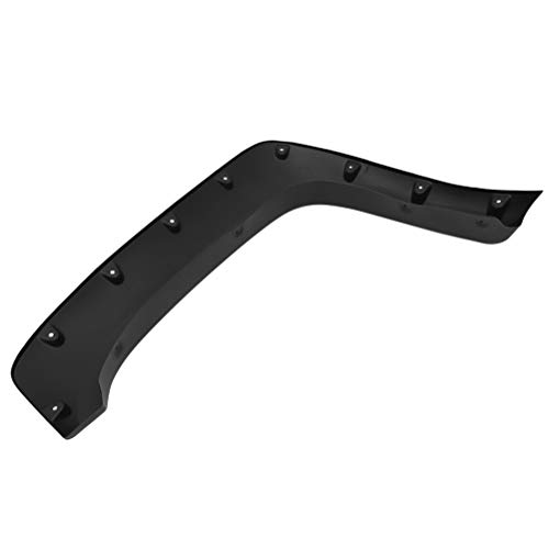 ROADFAR Fender Flares Pocket Rivet Bolt Style Shiny/Smooth Black Wheel Fender Flares Fits For Chevrolet 2007-2013 4Pc
