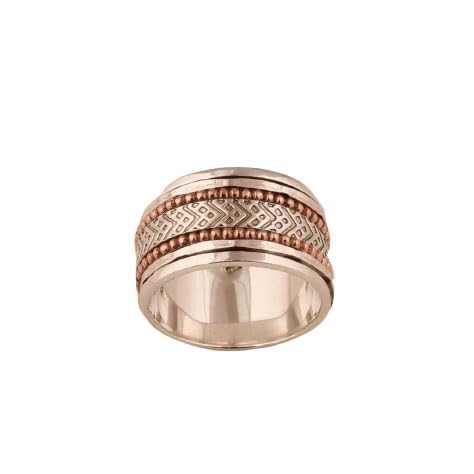 925 Silver Ring, Handmade Ring Silver, Fidget Spinner Ring, Spiritual Silver Ring, Spinner Ring Women, Meditation Ring, Spinner Band Ring, Chunky