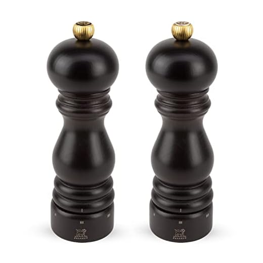 Peugeot Paris kvarn set peppar/salt, malgradinställning u'Select, höjd: 18 cm, trä, brun, 2/23461