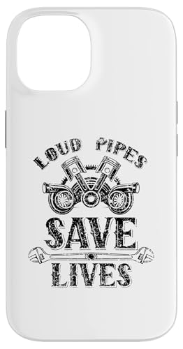 Loud Pipes Save Lives Exhausts �J�[�K���[�W�c�[�� ���J�j�b�N �X�}�z�P�[�X iPhone 14 �p