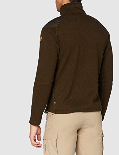 Fjällräven Herren Fleecejacke Buck, Dark Olive, M, 81328-633