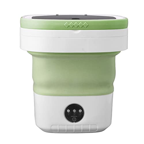 Asixxsix Lavadora Portátil, 7.5l Mini Lavadora De Cubo Para Calcetines Ropa Interior Toallas, Lavadora Plegable Totalmente Automática Con Centrifugado Suave Para Apartamento, Camping, Viaje Verde Asixxsix Lavadora Portátil, 7.5l Mini Lavadora De Cubo Para Calcetines Ropa Interior Toallas, Lavadora Plegable Totalmente Automática Con Centrifugado Suave Para Apartamento, Camping, Viaje Verde