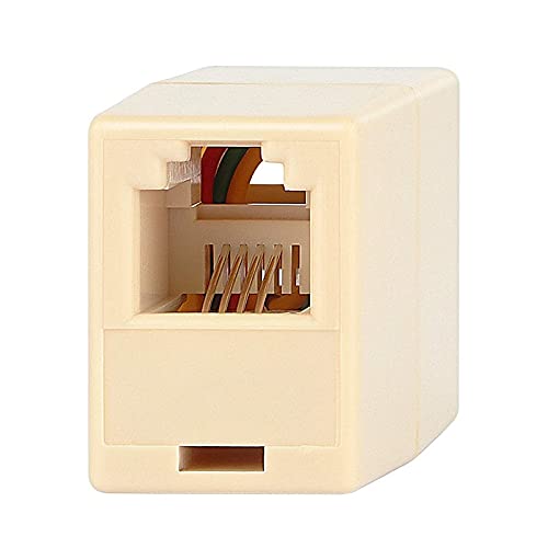 TECHX RJ11 Coupler, Telephone Phone Line Connector Coupler RFAdapter