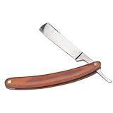 Conception à l'ancienne : la combinaison rasoir en acier inoxydable et manche en bois est étonnante, rasoir à l'ancienne, rasoir manuel