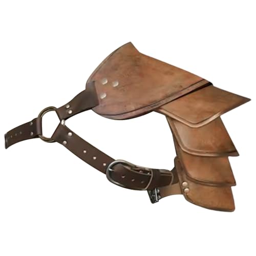 Pauldron cosplay en cuir pour briller à Halloween et en festival