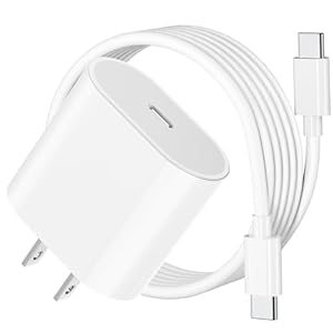 20W USB C Fast Charger for iPad Pro 13/12.9/11 inch, iPad A16/10th Generation, iPad Air 11/13 inch/5th/4th, iPad mini 6th/7th, iPad Charger Fast Charging Block with 6.6ft USB C to C Charger Cable
