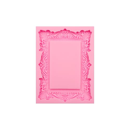 Royal Baroque Frame Silicone Mold Set, Vintage Crown Design, for Cake Decorating and DIY Crafts