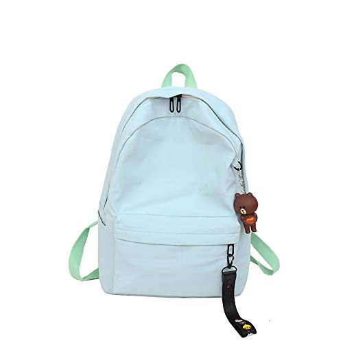 XMYNB Sac De Voyage en Plein Air Campus High School Étudiant Scolaire Sac De Mode Femmes Sac Sauvage Simple en Nylon Sac À Dos 29 * 11 * 41 Cm