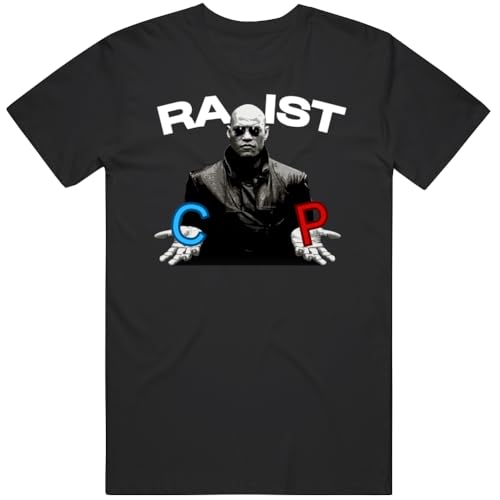 Racist Morpheus Red Pill Blue Pill Matrix Parody Meme Joke Gift T Shirt M Black