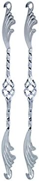 Lowrider 20" Cage Wing Twisted Spring Fork Bars Chrome. Bike Part, Bicycle Part, Bike Accessory, Bicycle Accessory