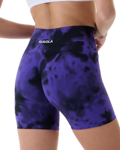 Image of AUROLA Dream Collection Women Workout Shorts High Waist Gym Shorts, Scrunch Butt Seamless Athletic Shorts