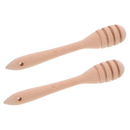 GRIRIW Elegant Wooden Honey Stir Stick Honey Dipper Stick Perfect for Syrup Jam