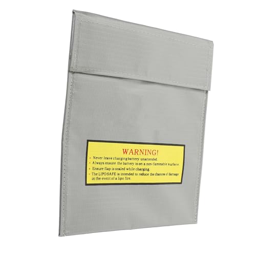 Sacchetto Protettivo Ignifugo per Batterie Lipo in Resistente Custodia Sicura per Conservazione e Ricarica Lipo Protezione Antiesplosione e Laboratorio