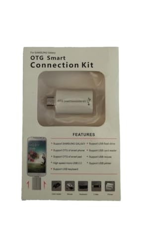 Image of OTG Smart Connection Kit for Samsung Galaxy, Micro USB 2.0 Adapter, Supports Flash Drive, Card Reader, Keyboard, Mouse