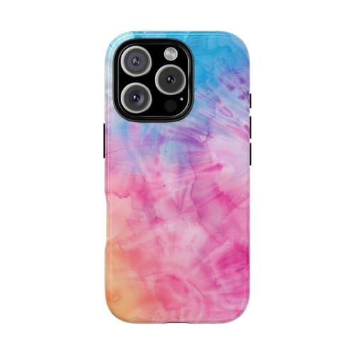 Coque iPhone 16 Pro rigide brillante multicolore contre les rayures