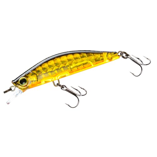 YO-ZURI 3DR-X Flat Heavy Minnow (S) 40mm 1-5/8" - Prism Gold Black