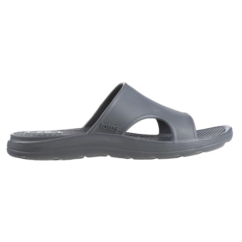 Image of Totes Men's Everywear Slide Sandals Lightweight Waterproof Comfort Slides with Cushioned Footbed for Pool, Beach & Everyday Wear