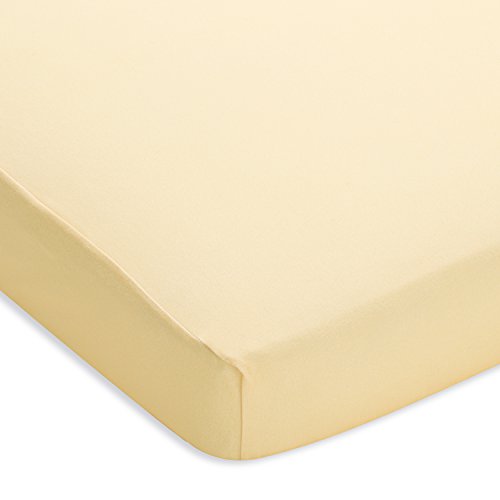 BreathableBaby | Plush Sheet | Signature Performance Fabric | Keeps Baby at Perfect Comfort Level | Super Soft Against Baby's Skin | 100% Polyester | Yellow Mist