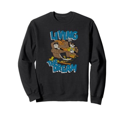 Sweat Goofy Disney : le pull décontracté Living The Life pour un style au quotidien