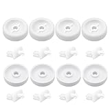 8 Pack WD35X21038 Dishwasher Dishrack Rollers and Studs - 2026 Upgrade Dishwasher Lower Rack Wheel Kit Fit for GE Kenmore Hotpoint Dishwasher - Replace WD12X10074 WD12X10076 WD12X0272 WD12X0427