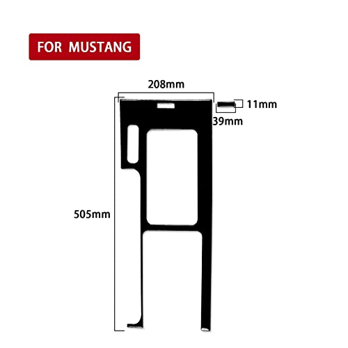 Autocollant Ford Mustang 2009-2013 pour masquer rayures console - 3