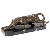 panthere bronze ouline Poids : 7,2 kg aubaho Statuette de panthère/léopard - Style Antique - Bronze